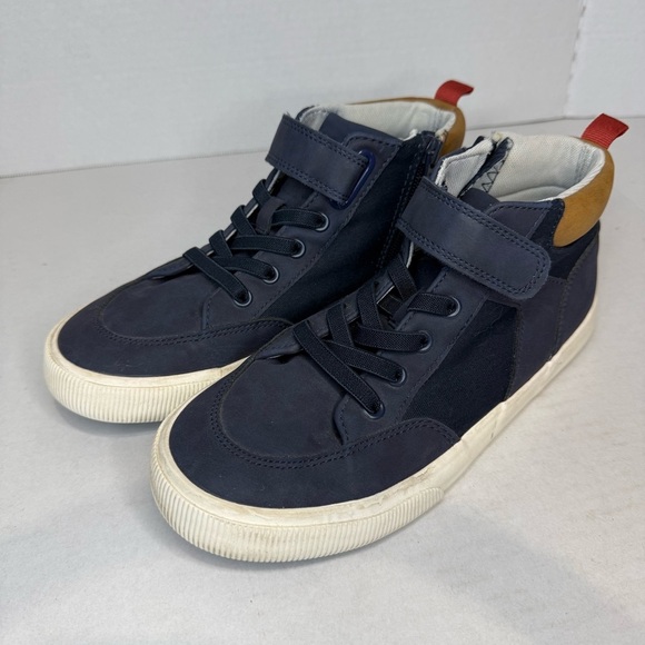 Cat & Jack Navy High-Top Sneakers (Size 5) - Picture 2 of 6